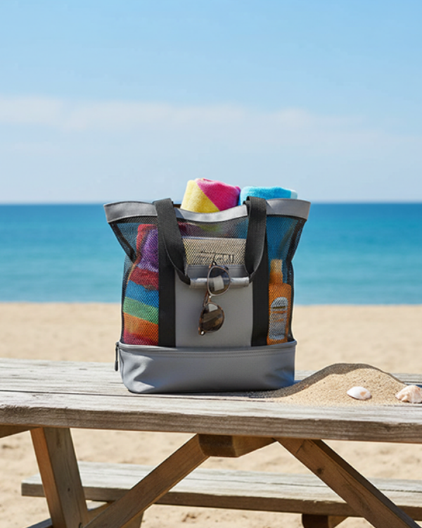 شنطة بحر شبك بحافظة طعام حراري