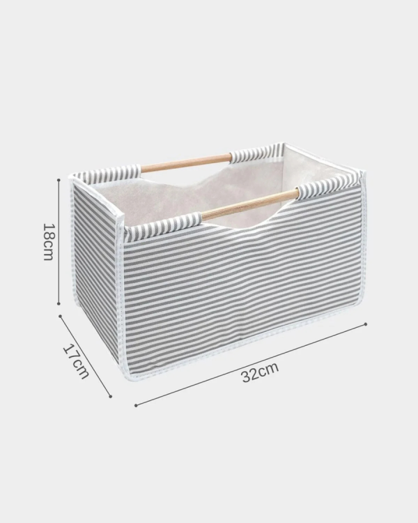 صندوق بمقبض خشبي striped | قطعتين