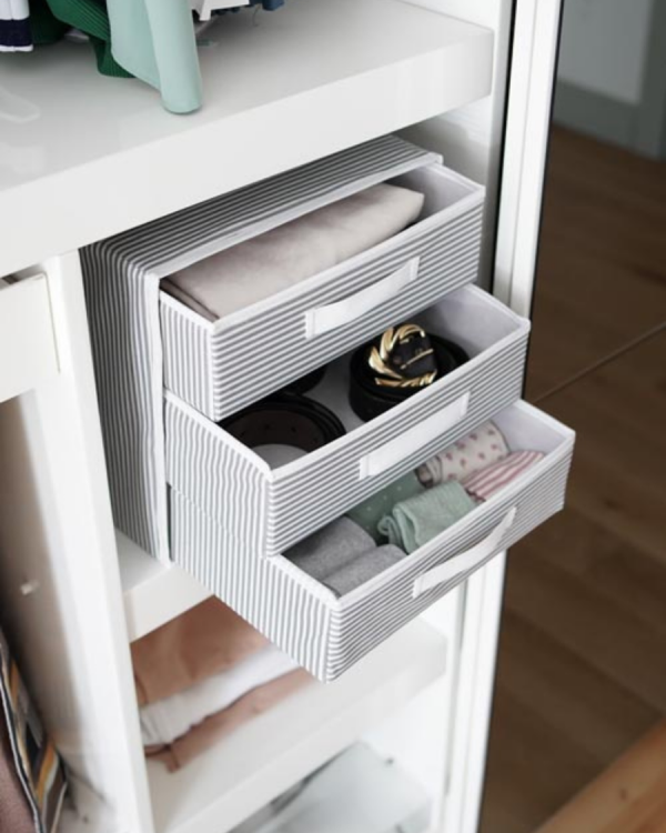 منظم قابل للطي- 3 أدراج | striped