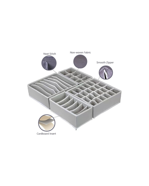 طقم منظم ملابس رباعي